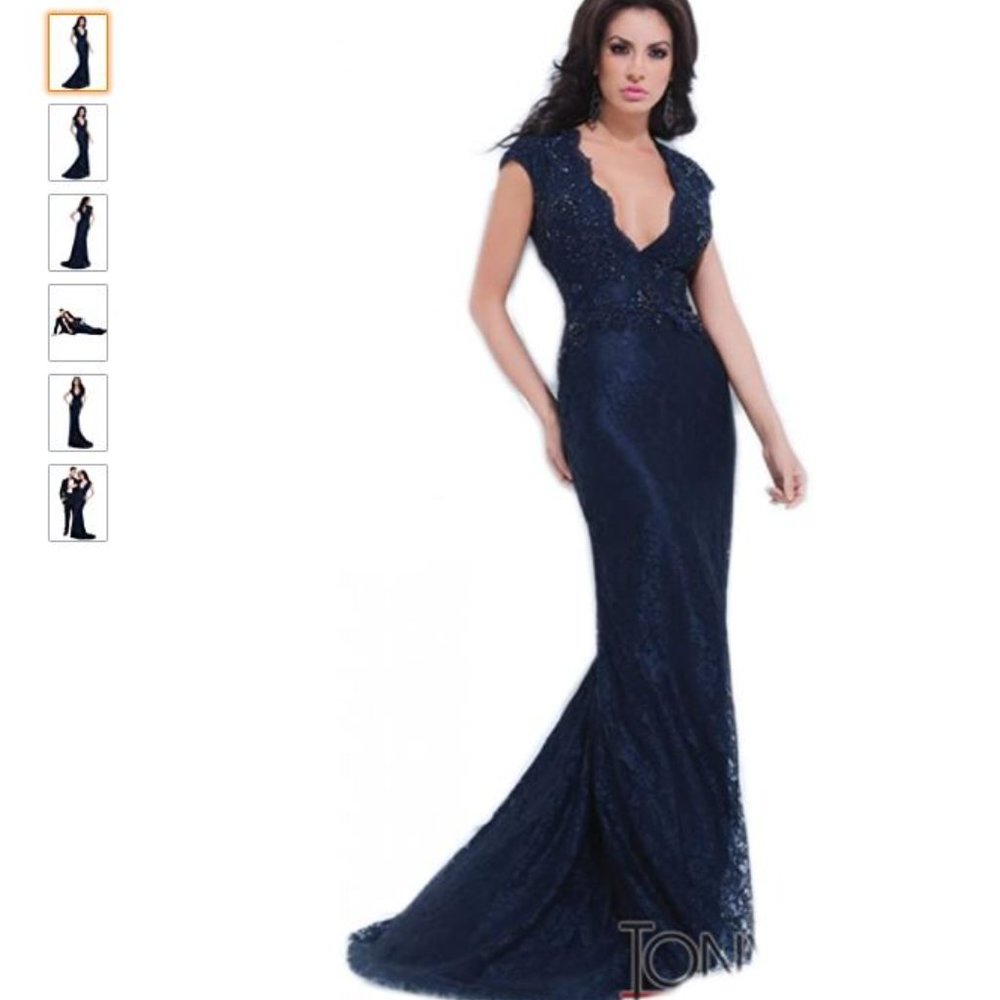 Blue dress formal - tony bowls